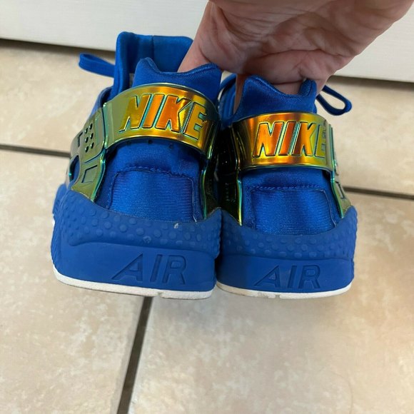 Sold Nike Air HUARACHE RUN PRM QS Men's 9 Undefeated Blue NIPSEY cobalt - Picture 7 of 12